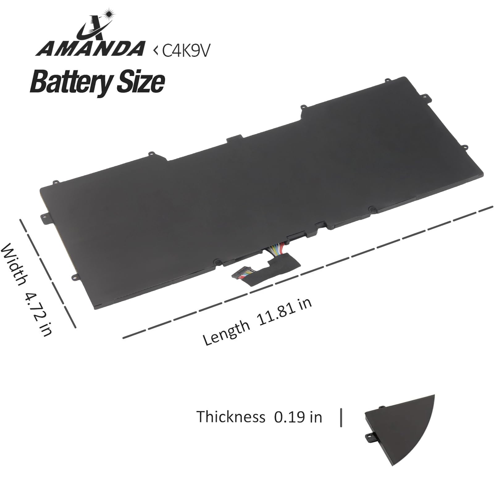 【deb199ページ】 Amazon.com: A AMANDA 55Wh C4K9V Laptop Battery Replacement